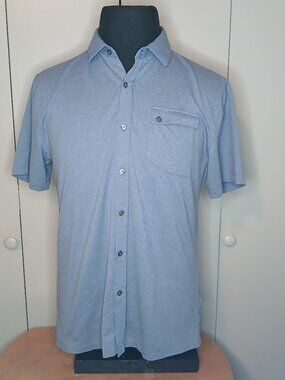 Devereux Proper Threads Blue Medium Short Sleeve Shirt (0863A)